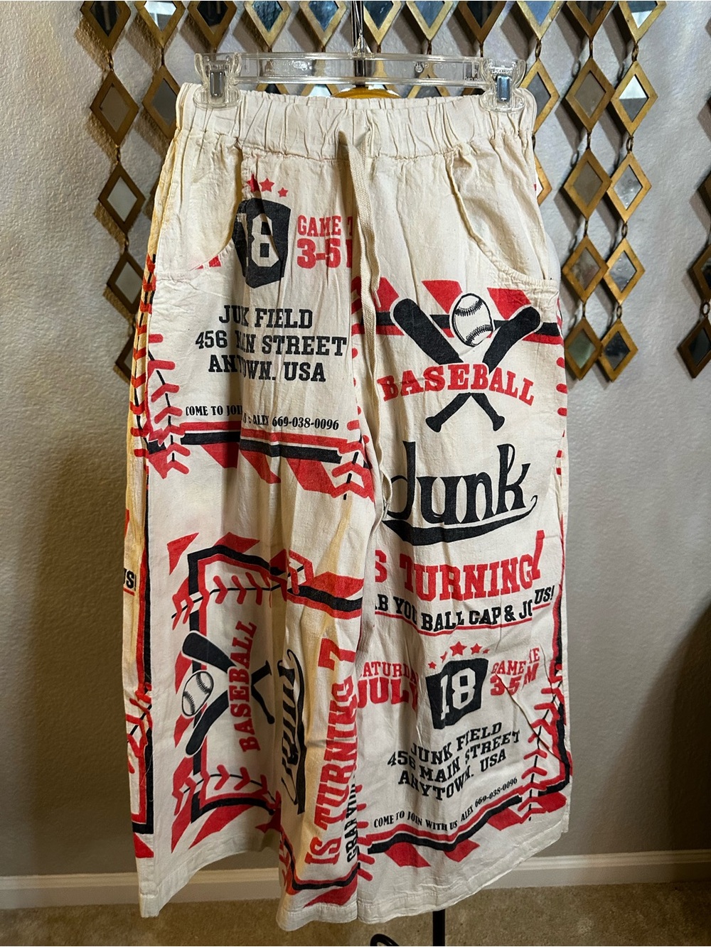 NEW Vintage Sack Style Flour Sack Pants - Junk Baseball
